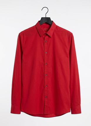 Сорочка червона slim fit розмір вказаний м. стан нової речі.