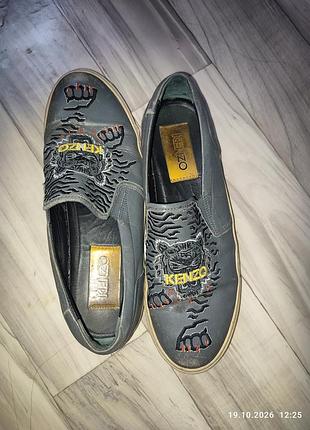 Сліпони жіночі kenzo сірі, розмір 39