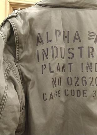 Alpha ind. (xl). куртка милитари стеганная
