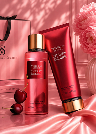 Набор городов и лосьон вишневое желание body fragrance cherry desire fragrance mist&amp;lotion