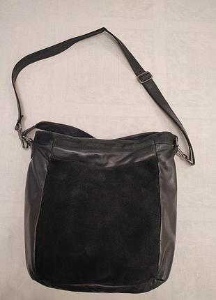 Жіноча шкіряна чорна сумка cowboysbag