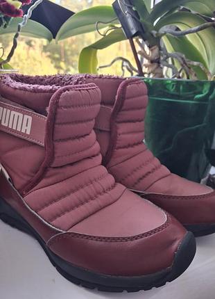 Чоботи для дівчинки puma демісезонні, рожеві