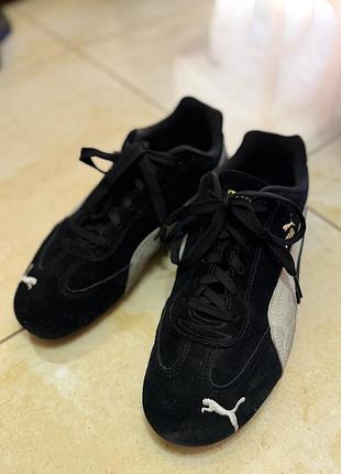 Кросівки унісекс puma чорні замшеві
