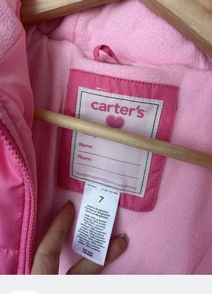 Куртка для дівчинки carter's рожева 4