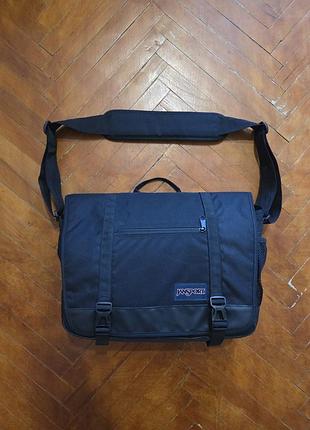 Сумка чоловіча jansport suma messenger, чорна
