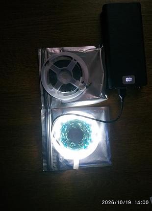 Usb led лента 5 метров 5v на 300 диодов / свет при блэкауте от павербанка