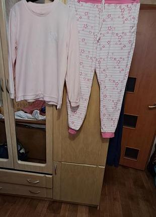 Пижама флисовая 52р primark