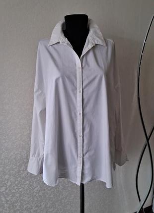 Біла сорочка primark, oversized, l/ 100% бавовна