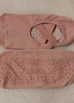 Шкарпетки жіночі tenbol короткі сліди рожеві