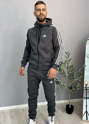 Костюм на флисе adidas зима