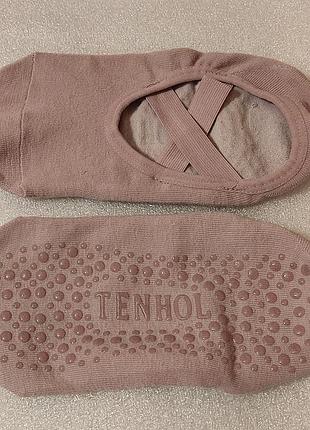 Шкарпетки жіночі tenhol короткі, сліди, рожеві