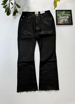 Эффект воска! джинсы gallery dept с эффектом воска flared клеш