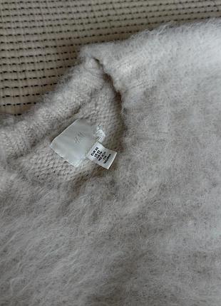 Светр жіночий h&m мохеровий білий 3