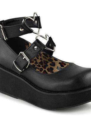 Туфли женские demonia y2k dollskill на платформе, черные