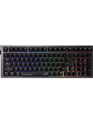 Клавіатура бездротова asus rog strix morph 96 nx snow v2