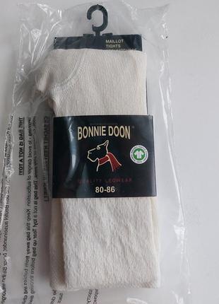 Брендовые хлопковые колготы bonnie doon на рост 80-86см