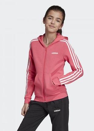 Толстовка зіпка зіп худі пайта adidas 3- stripes eh6118 11-12 років, 152 см