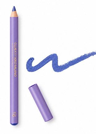 Карандаш для глаз kiko milano club k glide &amp; go eye pencil - 16 atlantique - ярко-синий bright blue (000303-16)