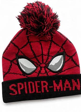 Красная теплая двойная вязаная шапочка marvel primark на мальчика