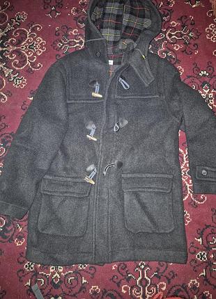 Пальто для хлопчика підліткове, сіре