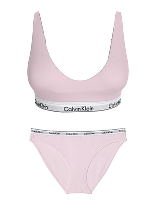 Женский комплект белья calvin klein бралетт и трусики бикини