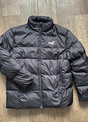 Куртка чоловіча puma essentials+ eco puffer jacket чорна, розмір m