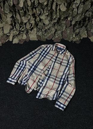 Оригінальна жіноча сорочка burberry london nova check (розмір s)