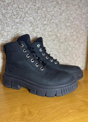 Черевики жіночі timberland чорні, 39 розмір, шкіра