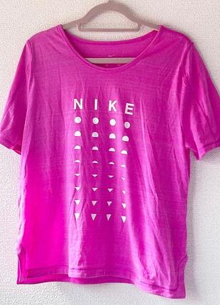 Розовая спортивная футболка nike dri-fit icon clash
