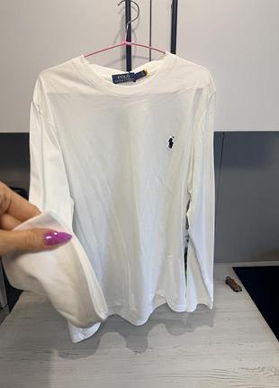 Лонгслів чоловічий polo білий
