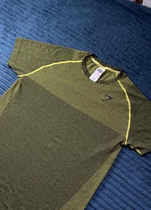 Спортивна футболка чоловіча gymshark phantom seamless