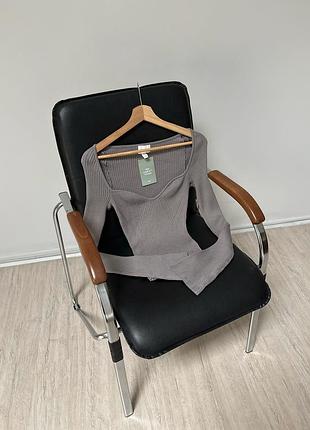 Донг в рубчик гольф светрик h&m 9