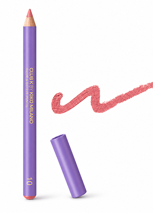 Карандаш для глаз kiko milano club k glide &amp; go eye pencil - 10 slay all night - теплый розовый warm pink (000303-10)