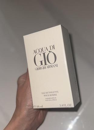Чоловічі парфуми giorgio armani acqua di gio духи зі шлейфом франція армані дуже гарний аромат для чоловіків
