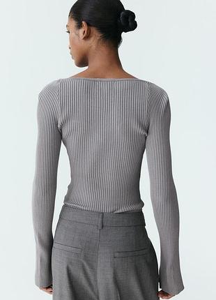 Донг в рубчик гольф светрик h&m 2