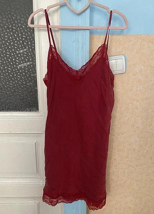 Ночная рубашка женская комбинация 100 % шелк intimissimi интимиссими 46 м