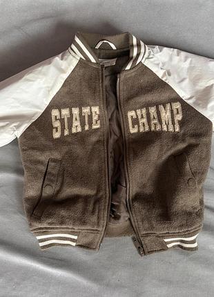 Куртка дитяча reserved state champ коричнева