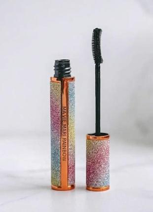 Туш для вій rainbow 4d lash ma vie mari підкручення, подовження та об’єм без коробочки