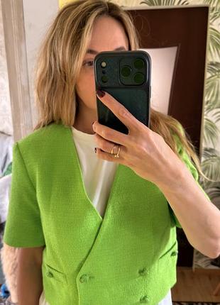 Продам кроп піджак zara