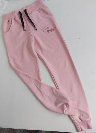 Спортивні штани tommy hilfiger для дівчаток, рожеві, 9-10 років