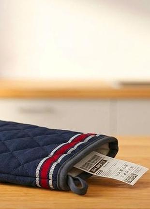 Кухонна рукавиця прихватка ikea hildegun темно-синя