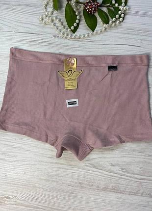 Трусики шортики  жіночі з бавовни в рубчик від бренду aonidasi арт. 5245🎀