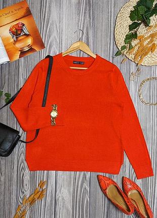 Помаранчевий тонкий светр m&amp;s collection #4975