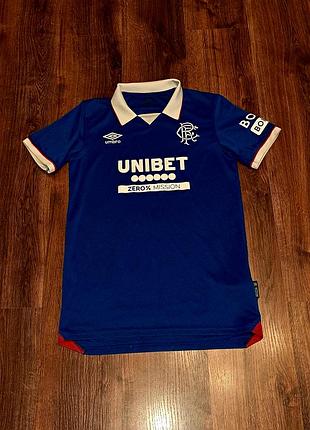 Мужская уникальная футболка футболка jersey rangers f.c. umbro оригинал