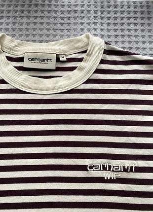 Лонгслів carhartt wip ,полосатий,розмір м