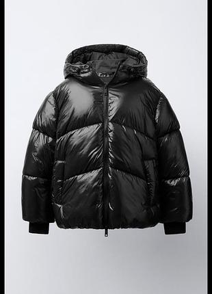 Куртка дитяча zara чорна 122 см