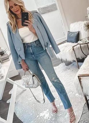 Очень классная голубая куртка косуха zara🔥🔥🔥🔥🔥🔥🔥🔥