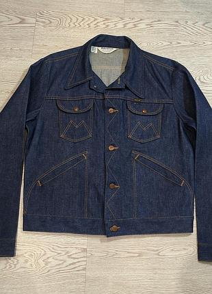Винтажная раритетная джинсовая куртка джинсовка maverick 3j26mjusa vintage 14 oz. байкерская ковбойская вестерн western cowboy
