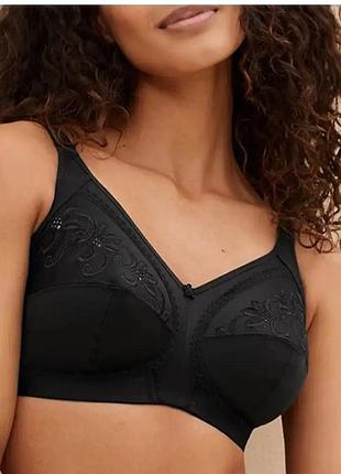 Бюстгальтер без косточек мягкая чашка хлопок m&s