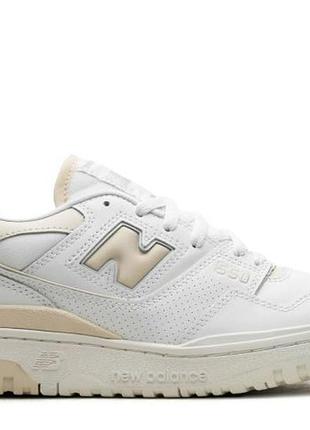 Жіноче шкіряне взуття new balance 550 в біло-кремовому кольорі eur 37.5 us 7